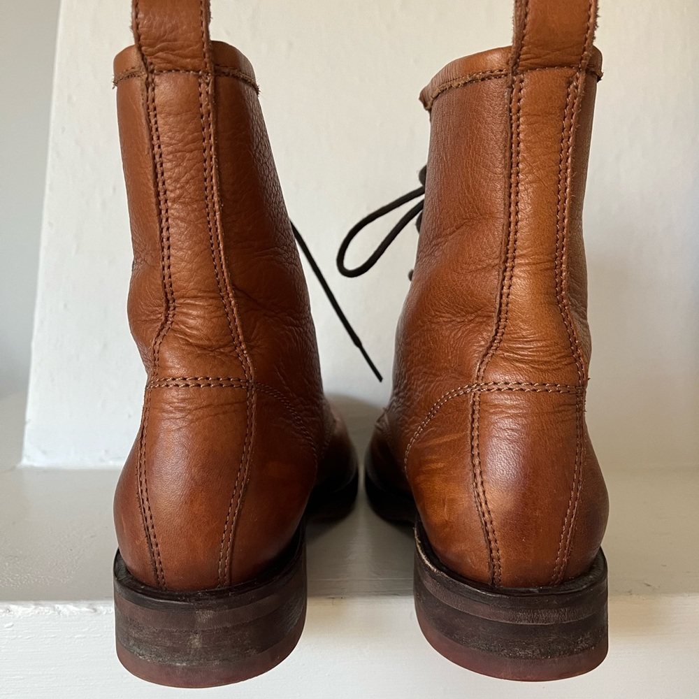 Frye Veronica Combat Boot In Caramel Size 7 - image 4